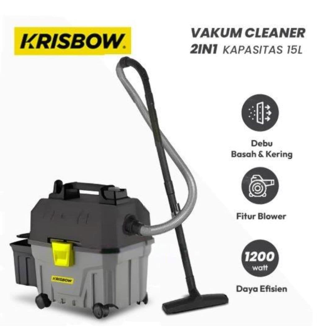KRISBOW FRVCW15 WET & DRY VAKUM CLEANER 15 LITER 2IN1 PENYEDOT SERBAGUNA